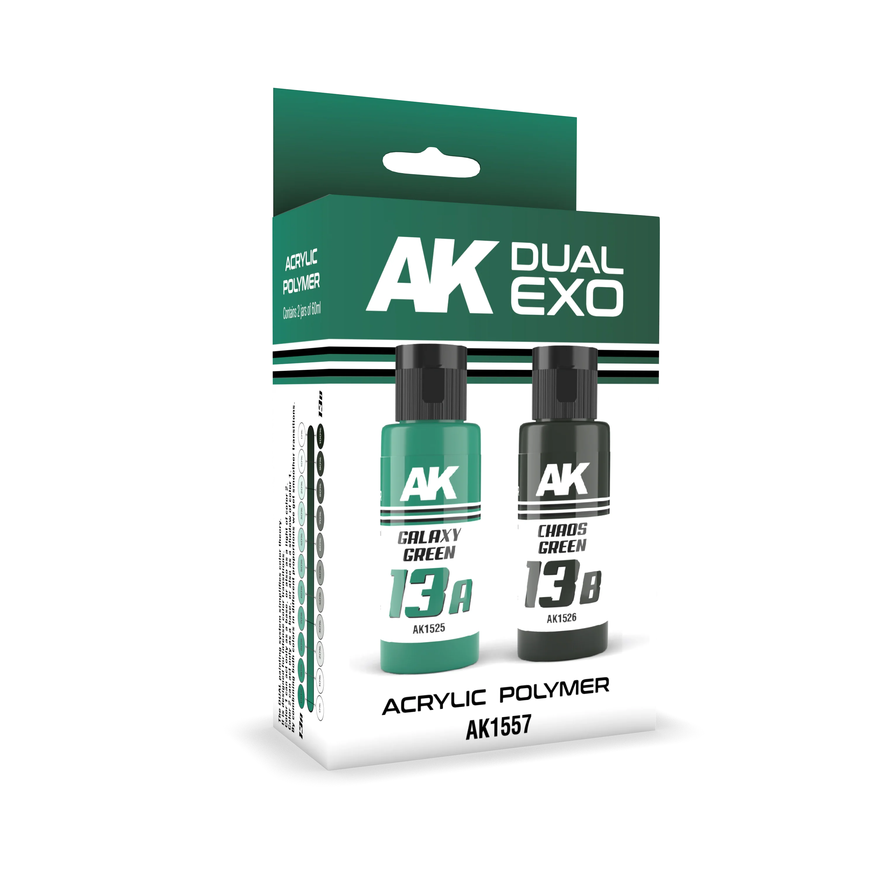 Ak Interactive Galaxy Green & Chaos Green Dual Exo Paint Set