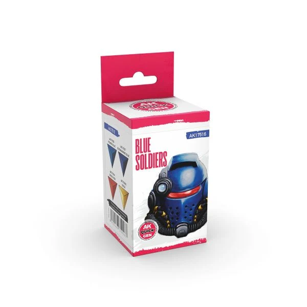 AK-Interactive: Quick Gen Acrylic Contrast -Blue Soldiers (Quick Gen Set)