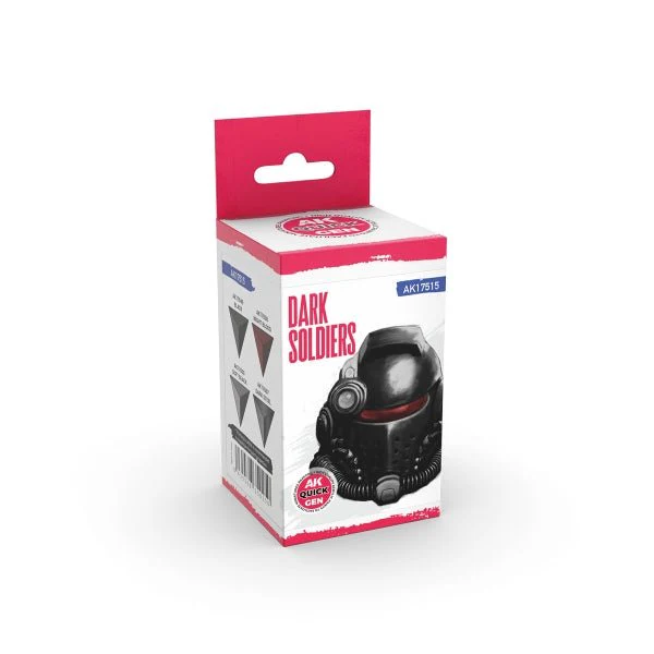 AK-Interactive: Quick Gen Acrylic Contrast -Dark Soldiers (Quick Gen Set)