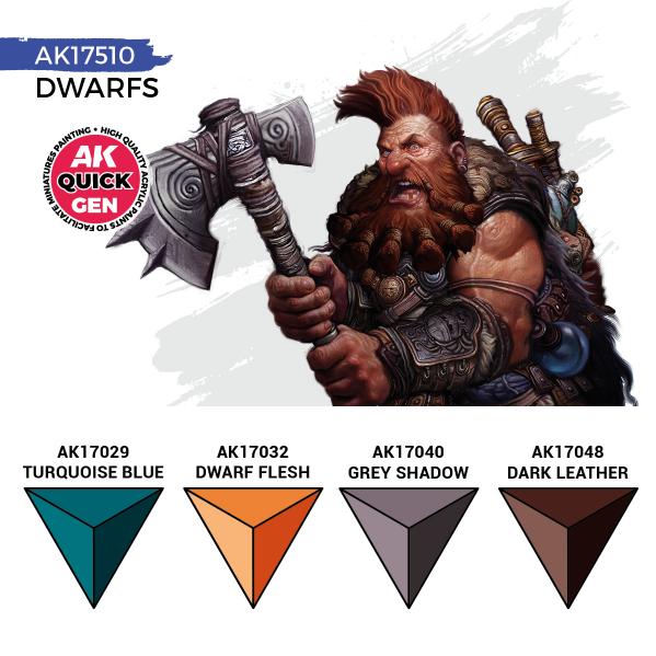AK-Interactive: Quick Gen Acrylic Contrast -Dwarfs (Quick Gen Set) - Image 3