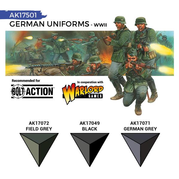 AK-Interactive: Quick Gen Acrylic Contrast -German Uniforms (Quick Gen Set) - Image 3