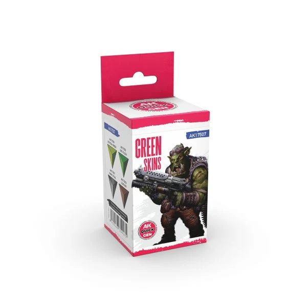 AK-Interactive: Quick Gen Acrylic Contrast -Green Skins (Quick Gen Set)