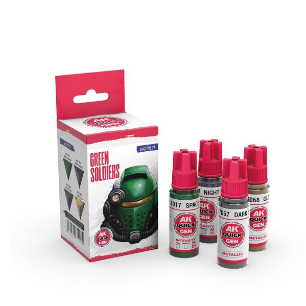 AK-Interactive: Quick Gen Acrylic Contrast -Green Soldiers (Quick Gen Set) - Image 2