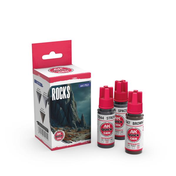 AK-Interactive: Quick Gen Acrylic Contrast -Rocks (Quick Gen Set) - Image 2