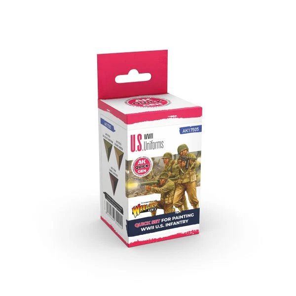 AK-Interactive: Quick Gen Acrylic Contrast -US Uniforms (Quick Gen Set)