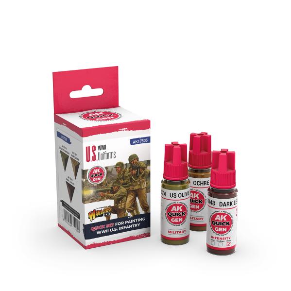 AK-Interactive: Quick Gen Acrylic Contrast -US Uniforms (Quick Gen Set) - Image 2