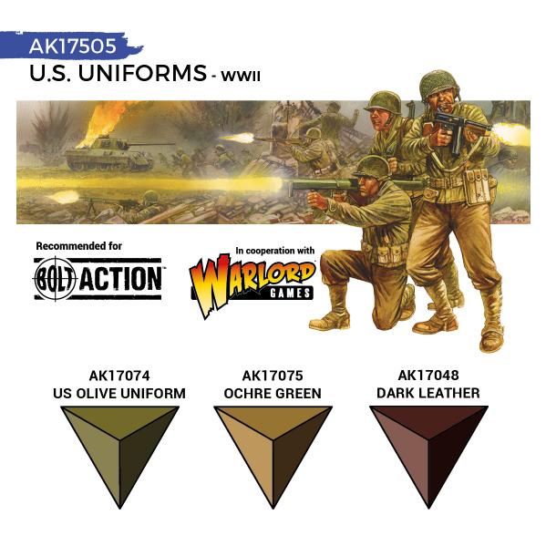 AK-Interactive: Quick Gen Acrylic Contrast -US Uniforms (Quick Gen Set) - Image 3