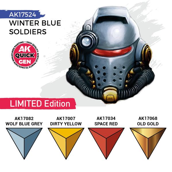 AK-Interactive: Quick Gen Acrylic Contrast -Winter Blue Soldiers (Quick Gen Set) - Image 3