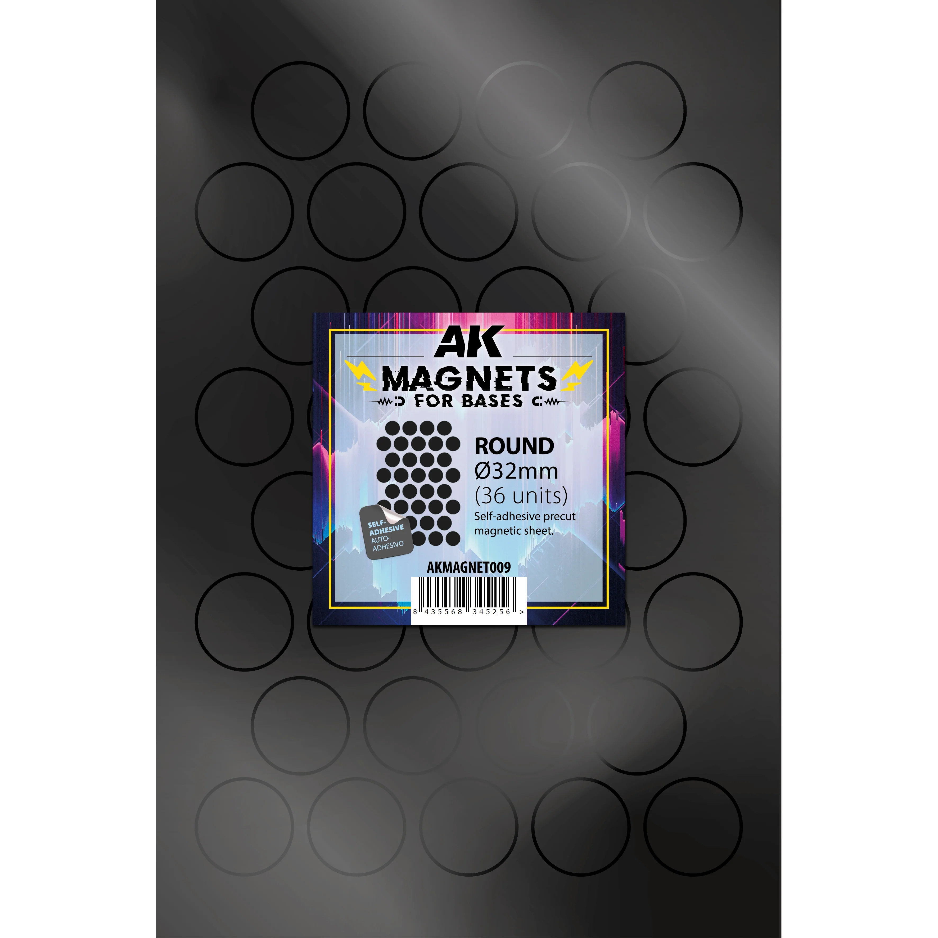 AK Interactive Round Magnetic Bases (32mm)