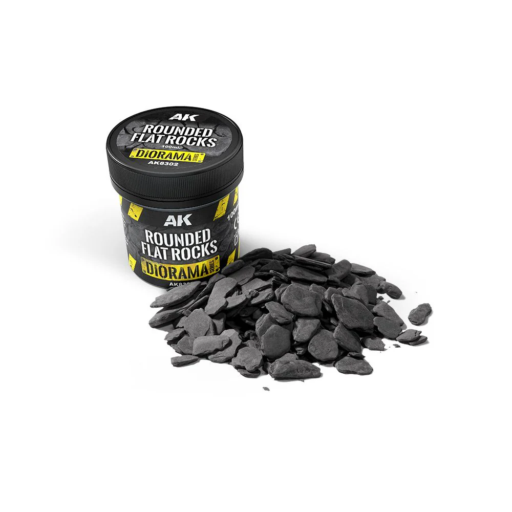 AK Interactive Rounded Flat Rocks 100ml