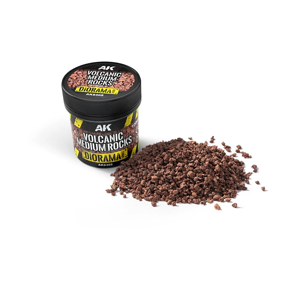 AK Interactive Volcanic Medium Rocks 100ml