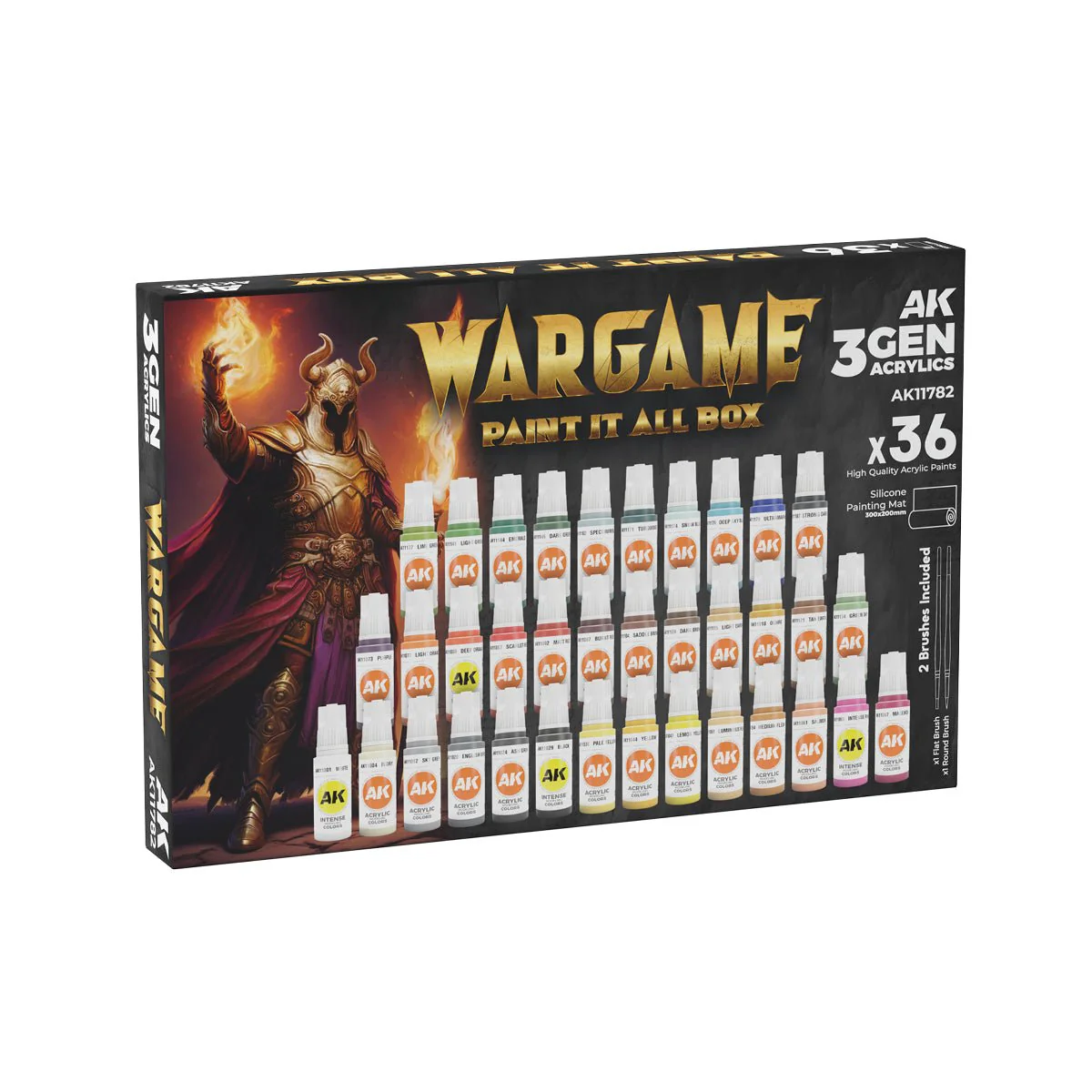 Ak Interactive: Wargame Paint It All Box 3Gen x36