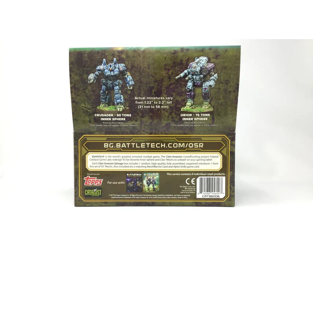 BattleTech Minis BattleTech: Clan Invasion Salvage Blind Box Display (9) - Image 3