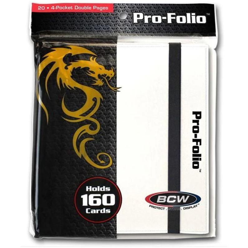 BCW: Binder: 4-Pocket: Pro-Folio: White