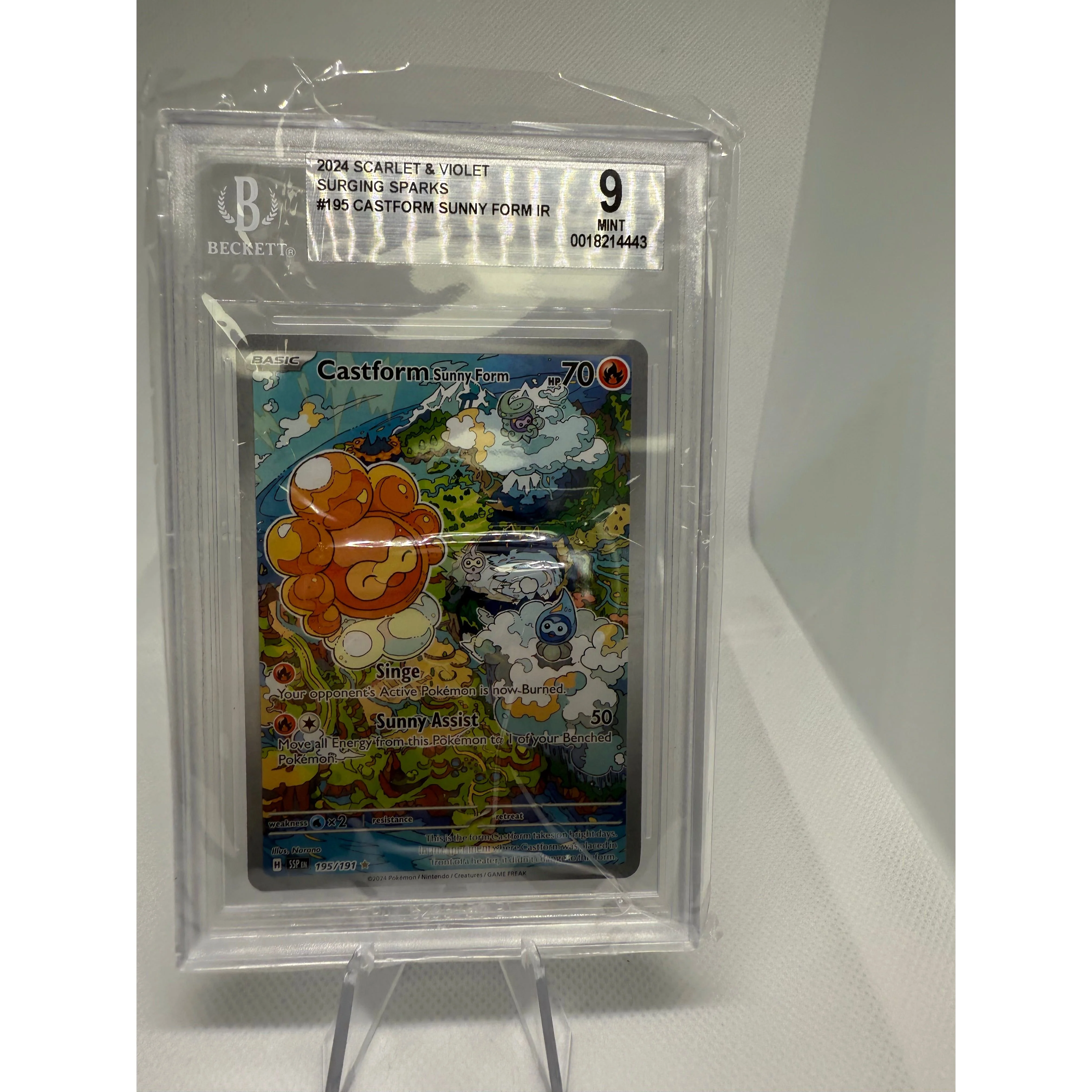 Castform Sunny Form BGS Graded 9 Mint