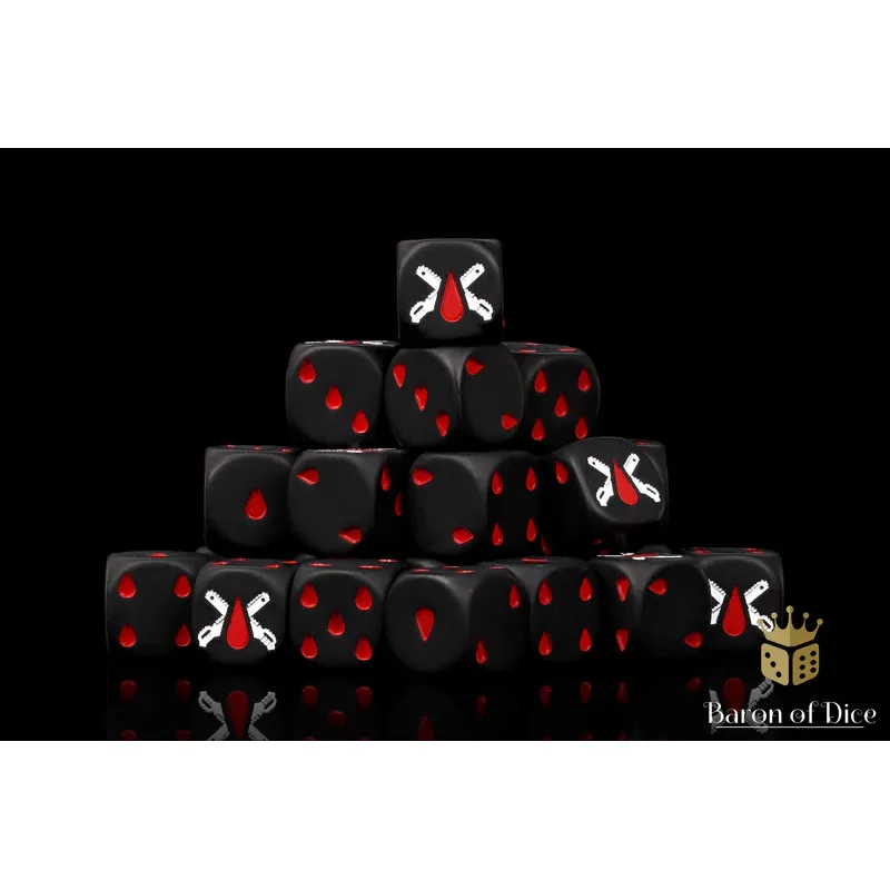 Chain Blades (Matte Black, Square Corner) - Baron of Dice