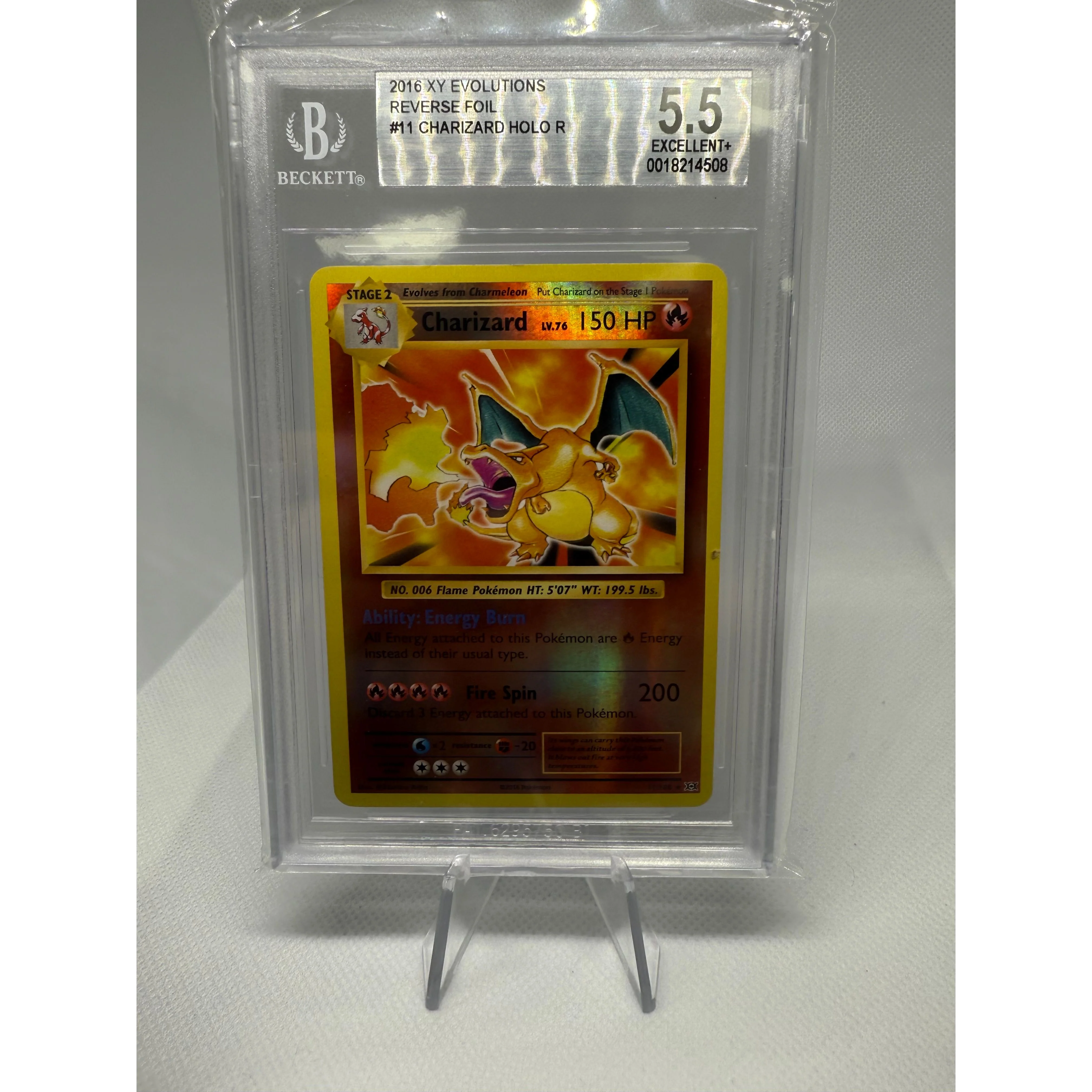 Charizard BGS Graded 5.5 Excellent