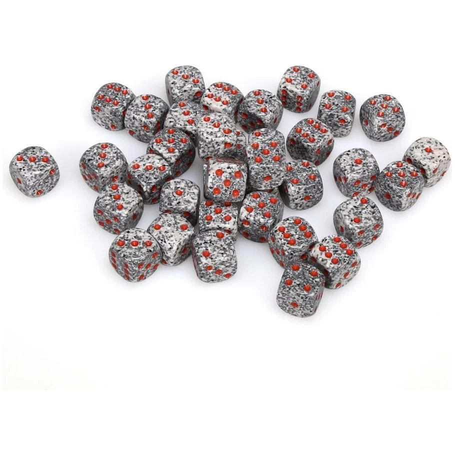Chessex: d6 Cube 12mm Speckled Granite (36) Dice