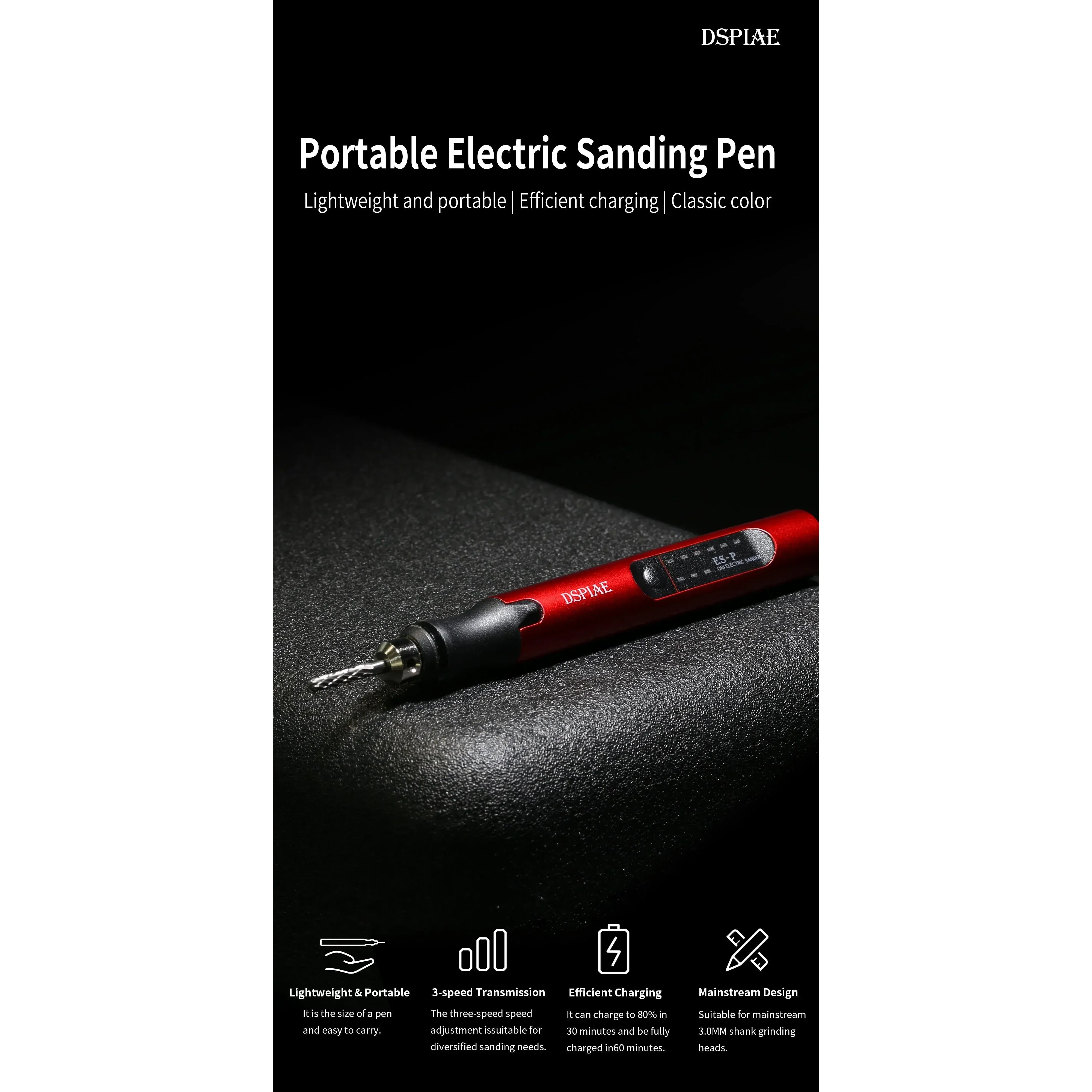 DSPIAE Portable Electric Grinder - Image 2