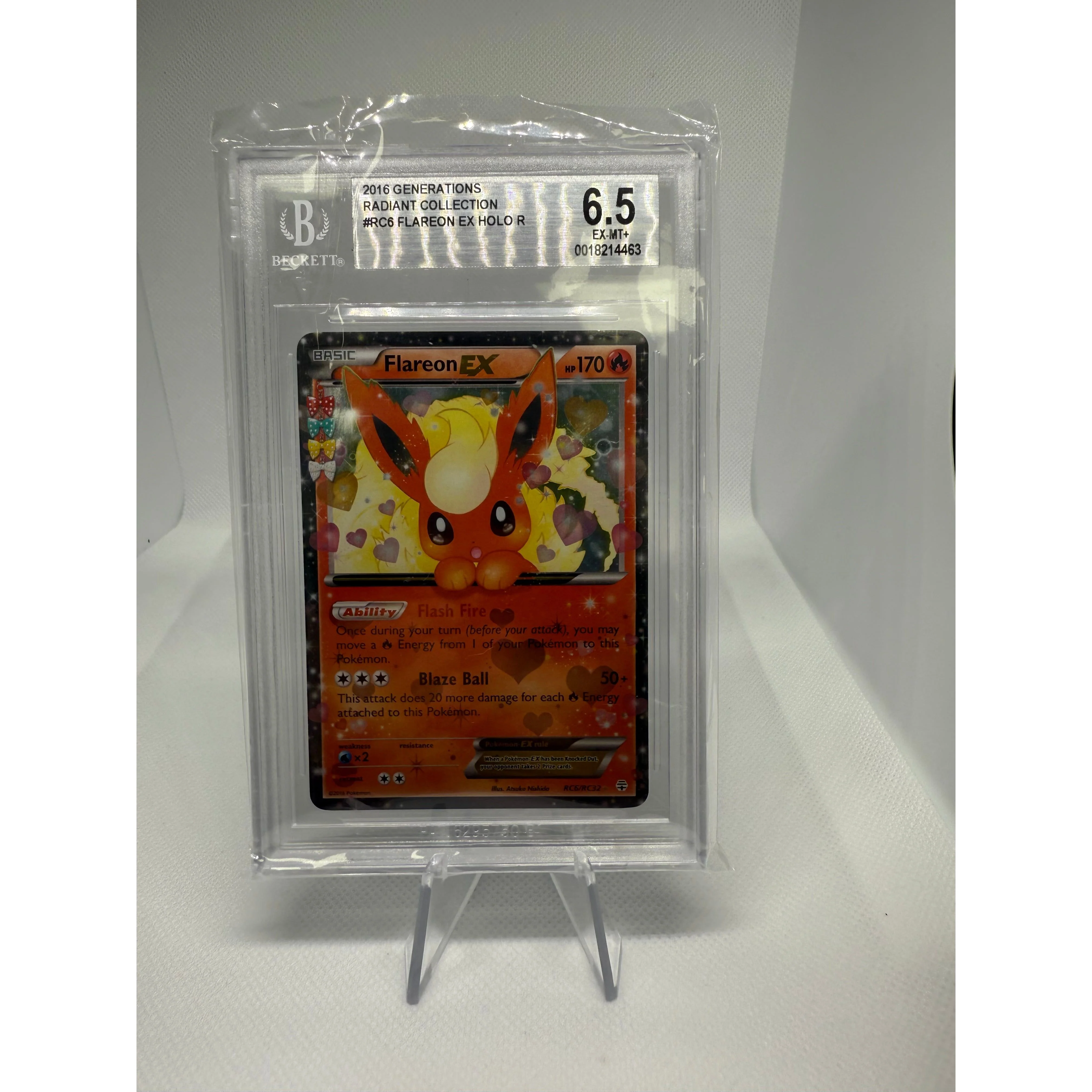 Flareon EX GBS Graded 6.5