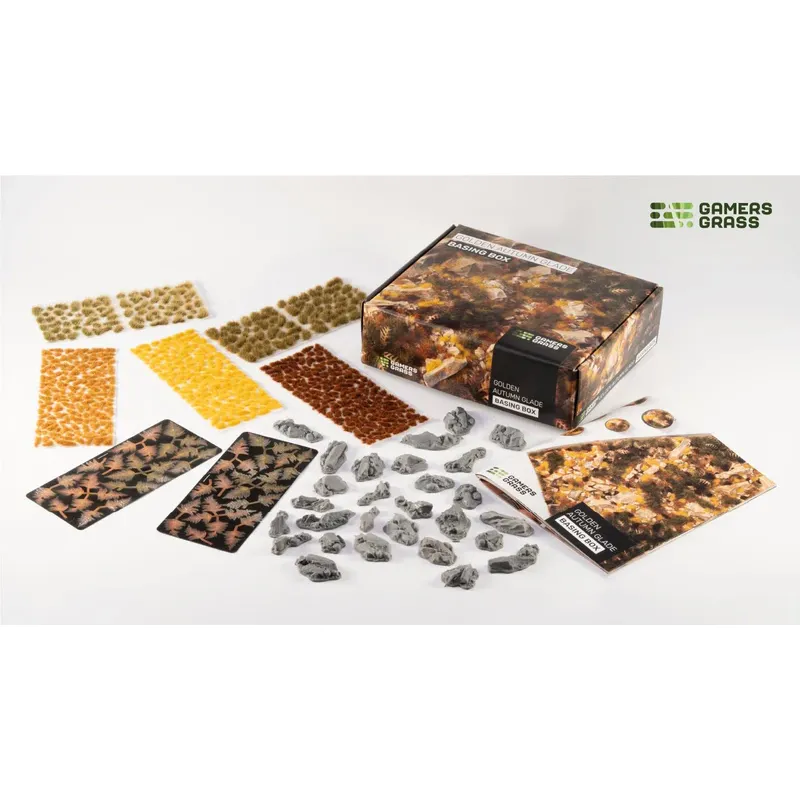 Golden Autumn Glade Basing Box - Gamers Grass