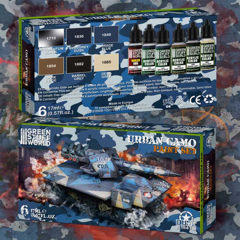 Green Stuff World Urban Camo Paint Set - Image 3