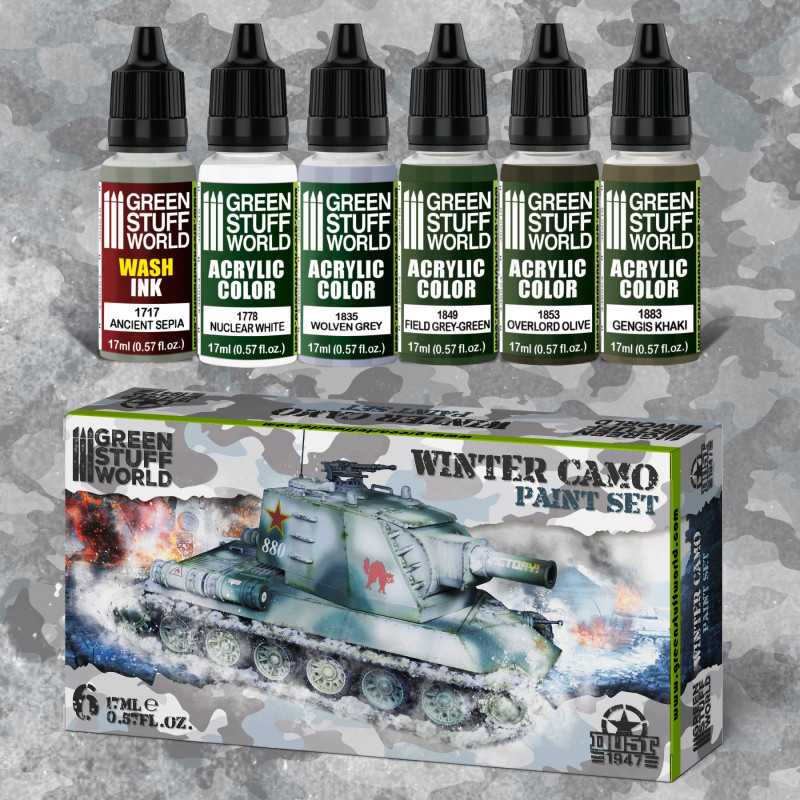 Green Stuff World Winter Camo Paint Set - Image 3