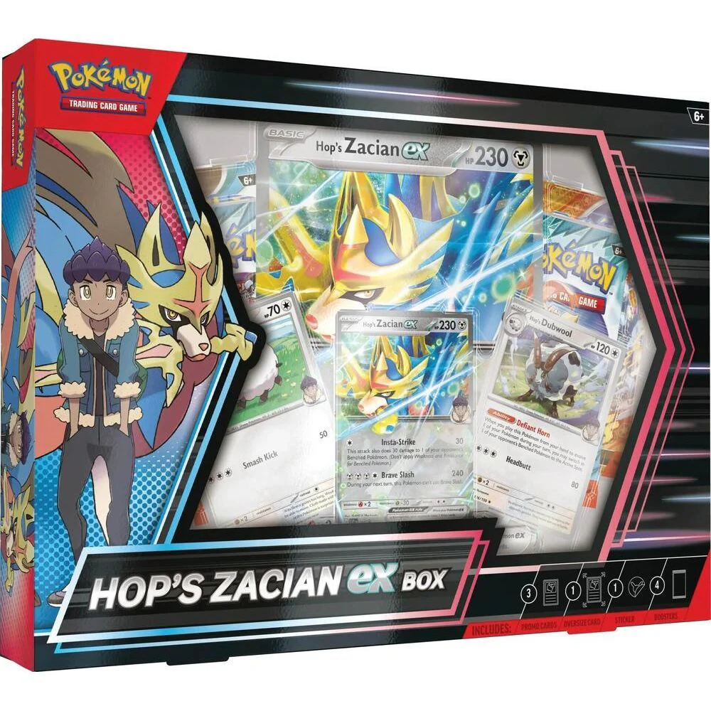 Hop's Zacian ex Box Pokemon
