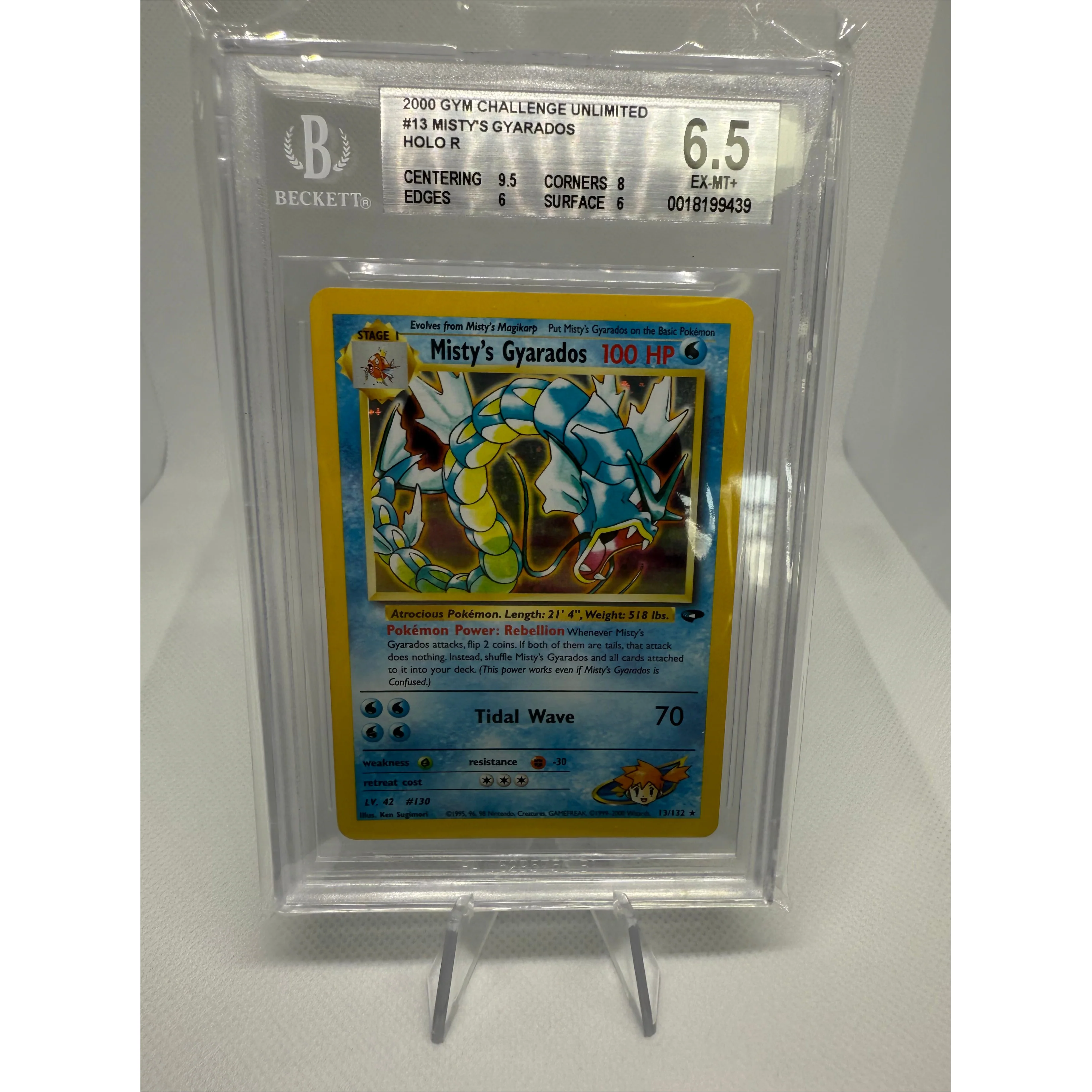 Misty's Gyrados BGS Graded 6.5