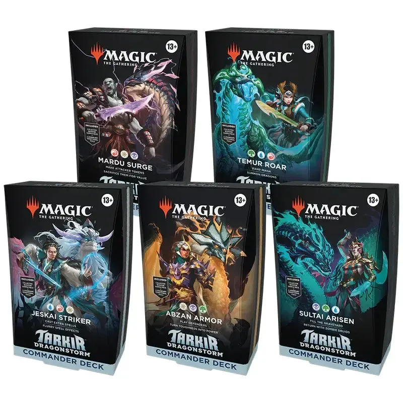 MTG Tarkir: Dragonstorm Commander Decks -Set of 5