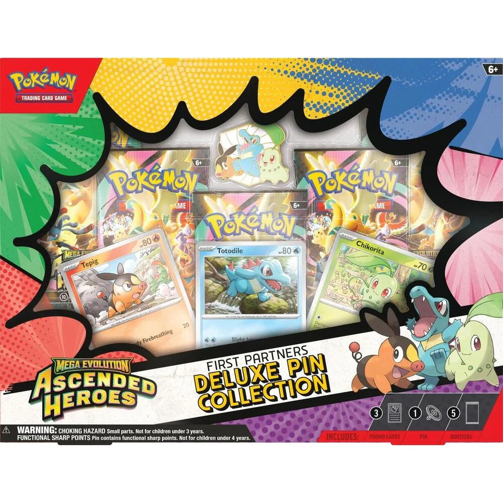 Pokémon Ascended Heroes First Partners Deluxe Pin Collection