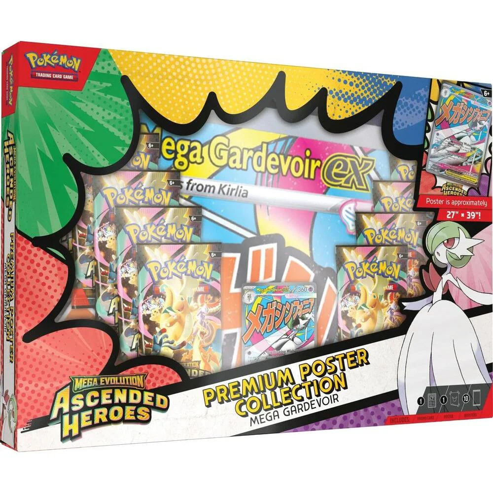 Pokémon TCG: Mega Evolution 2.5: Ascended Heroes: Premium Poster Collection (Styles Vary)
