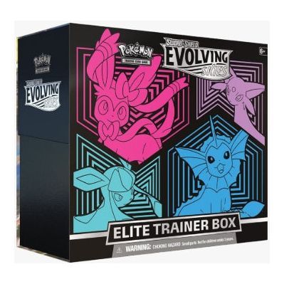 Pokemon Sword & Shield: Evolving Skies Elite Trainer Box [Glaceon/Vaporeon/Sylveon/Espeon] - SWSH07