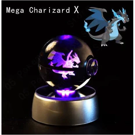 Pokémon Theme 3D Crystal Ball - Charizard