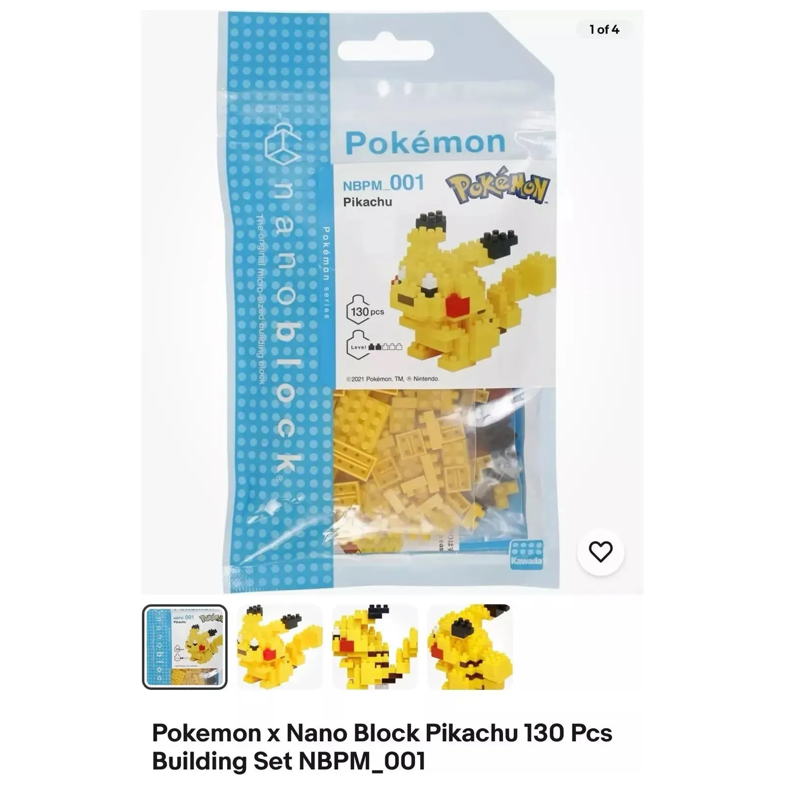 Pokemon x Nano Block Building Set (Styles May Vary)