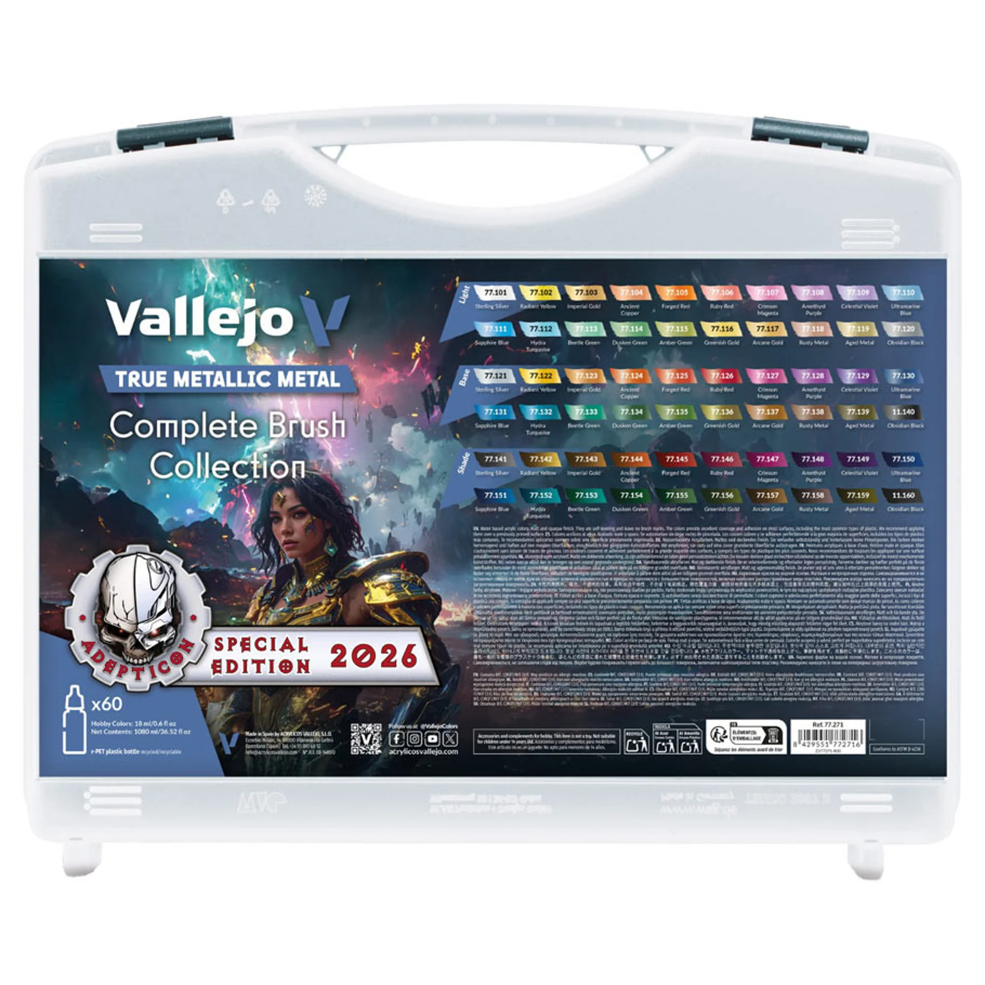 Vallejo True Metallic Metal: Complete Brush Collection (Adepticon 2026)