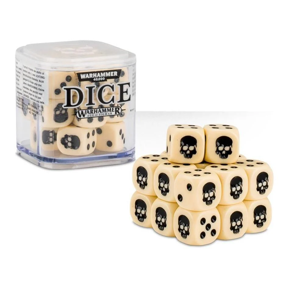 Warhammer 40000 Dice Set Cube Bone