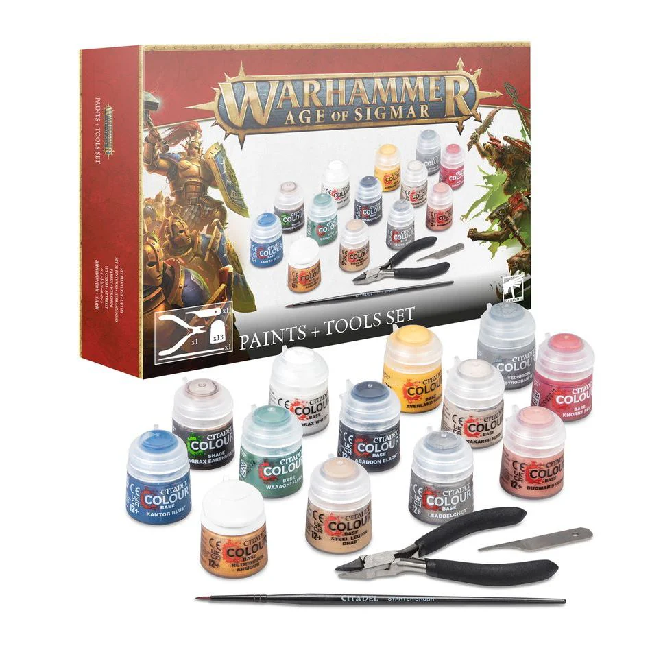 Warhammer Age of Sigmar Paints and Tools Set 2024 Version