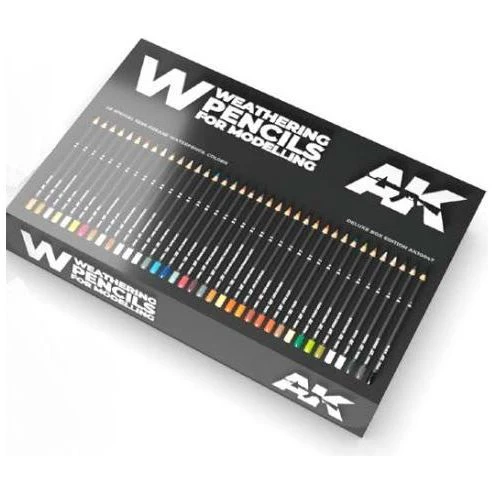 Weathering Pencils for Modelling: Deluxe Edition Box Set (37) - AK Interactive - Image 2