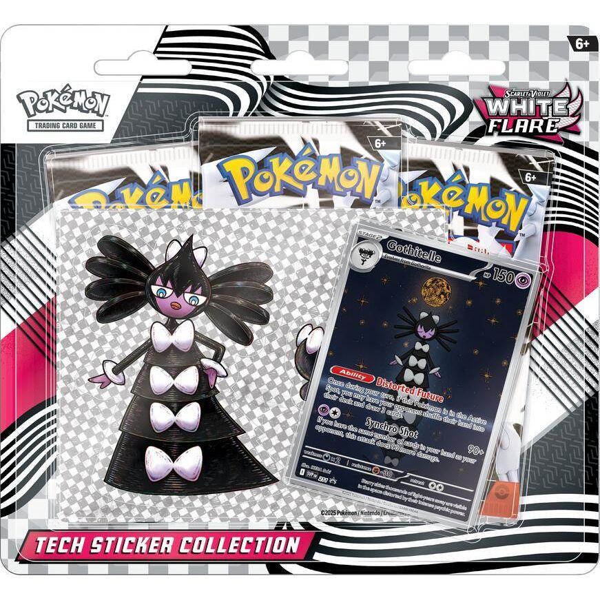 White Flare Tech Sticker Collection - Pokemon